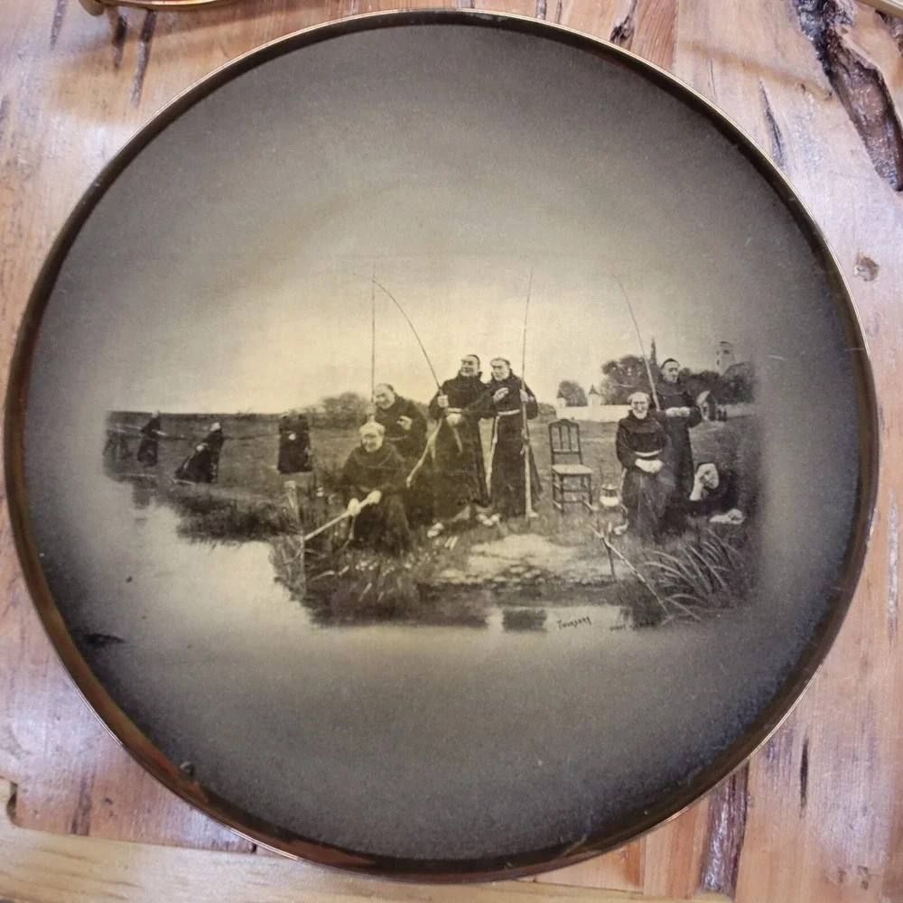 Ridgways Burns Cottage & Thursday Monks Fishing‎ Decorative Plates Set
